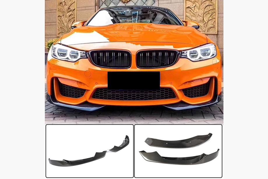 BMW rad 3 F30/F31 2012–2019 Nadstavce predného nárazníka Flap V1 (pre F80, karbón) Fotografia 1