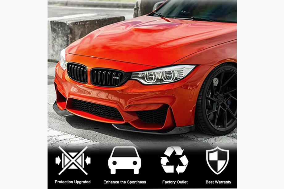 BMW rad 3 F30/F31 2012–2019 Nadstavce predného nárazníka Flap V1 (pre F80, karbón) Fotografia 2