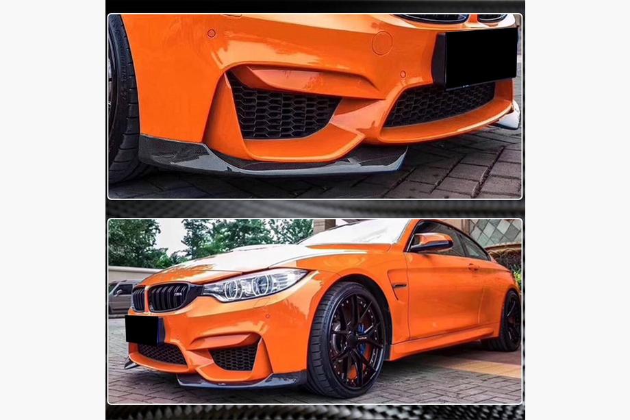 BMW rad 3 F30/F31 2012–2019 Nadstavce predného nárazníka Flap V1 (pre F80, karbón) Fotografia 4