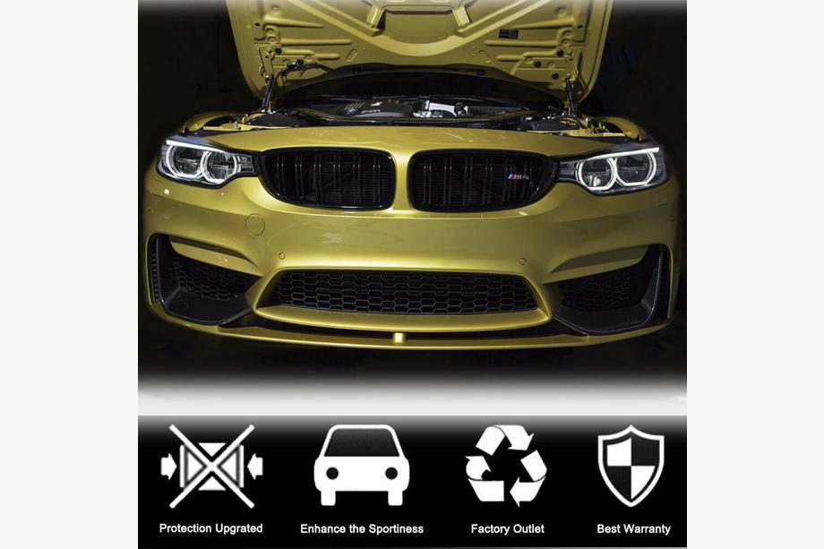BMW 4 séria F32/F33/F36 2012–2020 Nadstavce predného nárazníka Flap V3 (pre F82/F83, karbón) Fotografia 4