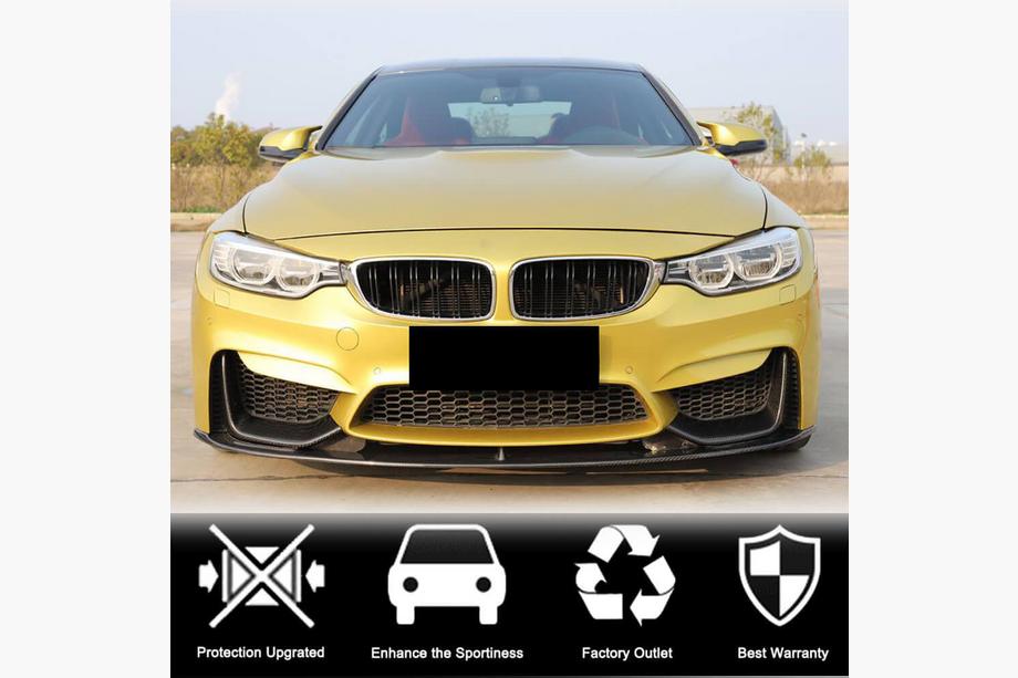 BMW 4 séria F32/F33/F36 2012–2020 Nadstavce predného nárazníka Flap V3 (pre F82/F83, karbón) Fotografia 8