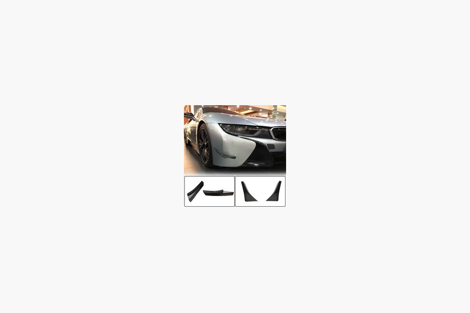 BMW I8 2014–2020 Flapy na predný nárazník (karbón) Fotografia 3