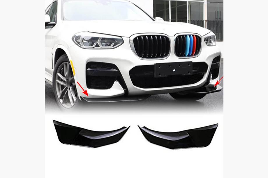 BMW X3 G01 2018– Lišty predného nárazníka Flap ABS V2 (pre originálny M-Sport 2018-2021) Fotografia 1