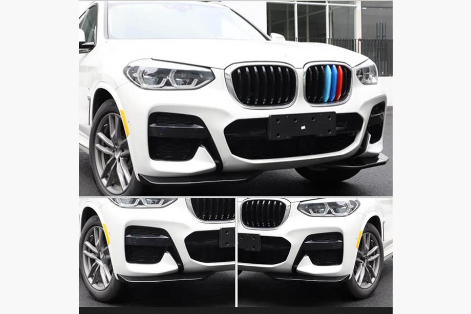 BMW X3 G01 2018– Lišty predného nárazníka Flap ABS V2 (pre originálny M-Sport 2018-2021) Fotografia 2
