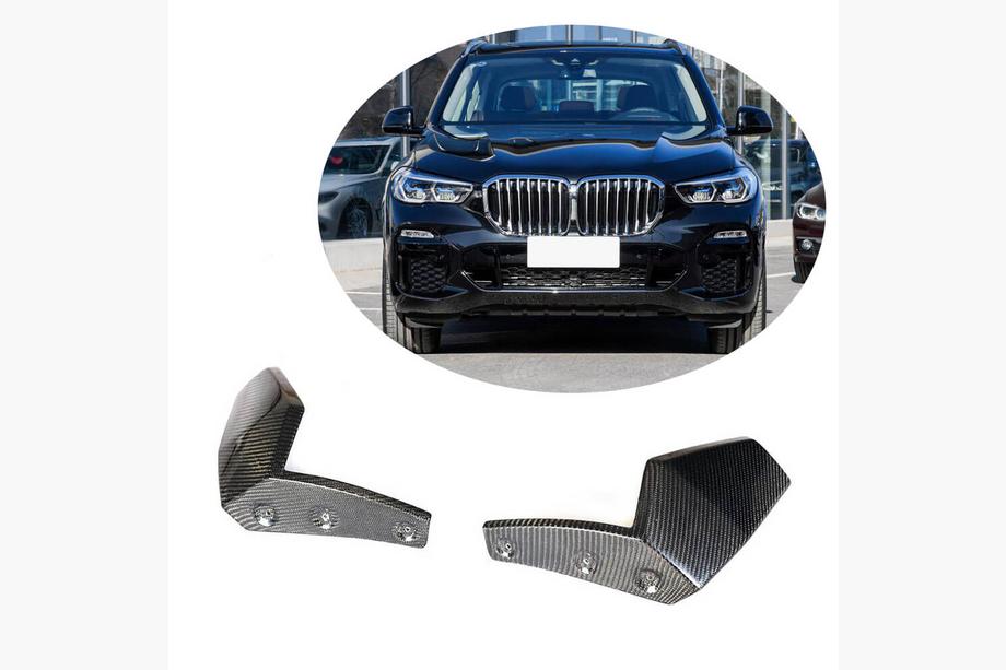 BMW X5 G05 2019–2026 Predný nárazníkový lip Flap (2018-2022, pravý karbón) Image