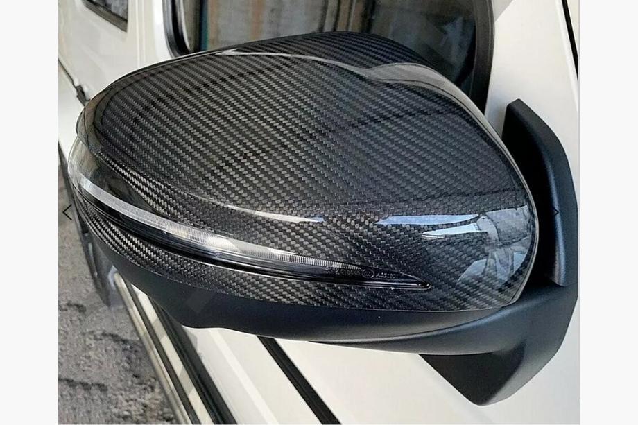 Mercedes G-Class W463 2018–2024 Karbonové kryty zrkadiel Carbon (2 ks) Fotografia 3