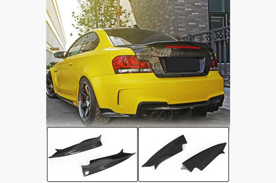 BMW 1 Series E81/E82/E87/E88 2004–2011 Nadstavce zadného nárazníka Flap (pre E82 1M, karbón) Image