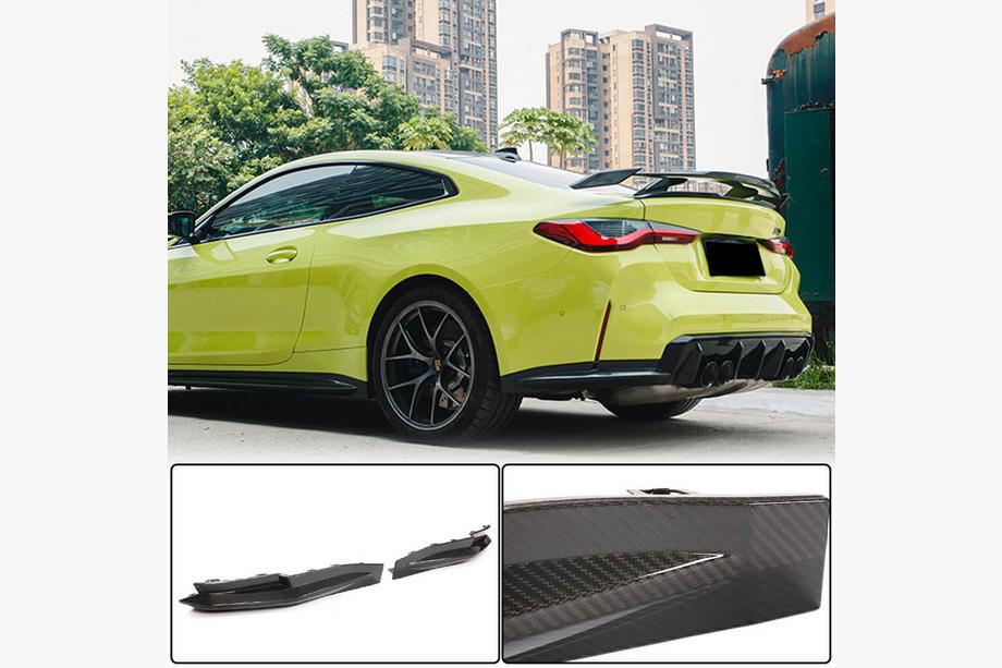 BMW 4. séria G22/23/26 2020– Nástavce na zadný nárazník Flap Carbon V2 (pre G82/G83) Fotografia 1