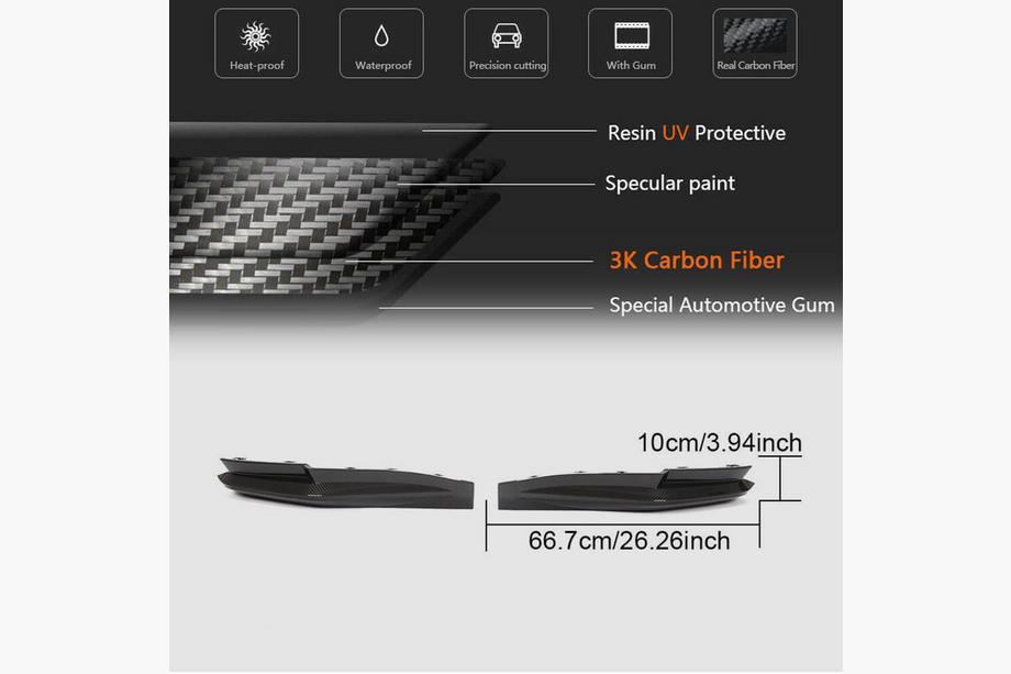 BMW 4. séria G22/23/26 2020– Nástavce na zadný nárazník Flap Carbon V2 (pre G82/G83) Fotografia 5