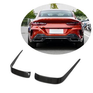 Aerodynamické nadstavce zadného nárazníka V1 (pre M-Sport, karbón) BMW 8. séria G14/G15/G16 2018– fotografia 1
