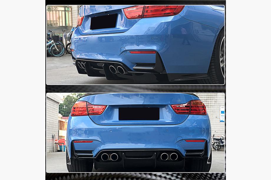 BMW rad 3 F30/F31 2012–2019 Kryty zadného nárazníka Flap (pre F80, karbón) Fotografia 4