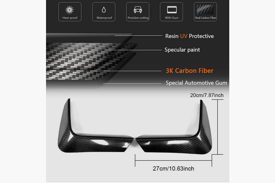 BMW rad 3 F30/F31 2012–2019 Kryty zadného nárazníka Flap (pre F80, karbón) Fotografia 6