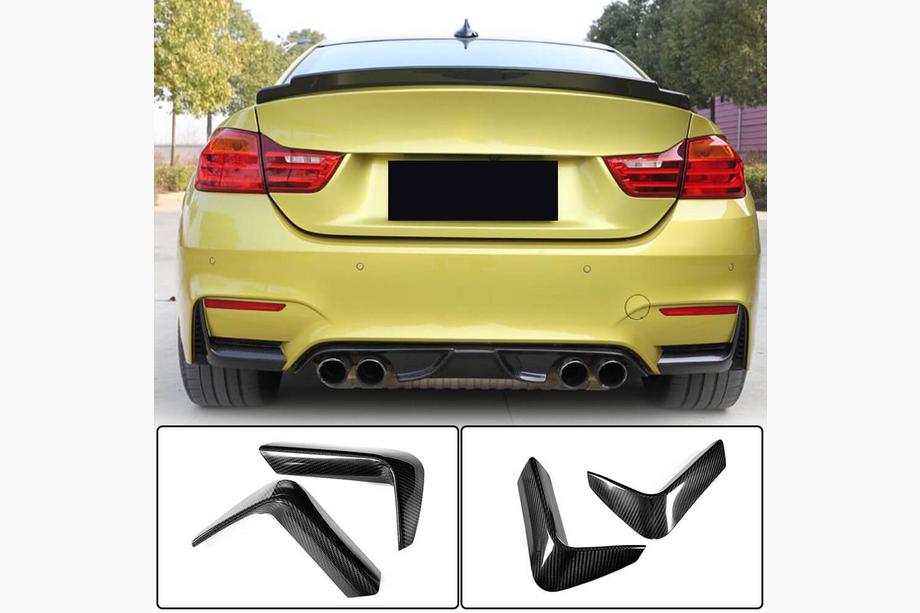 BMW rad 3 F30/F31 2012–2019 Nadstavce na zadný nárazník Flap FRP V2 (pre F80) Image