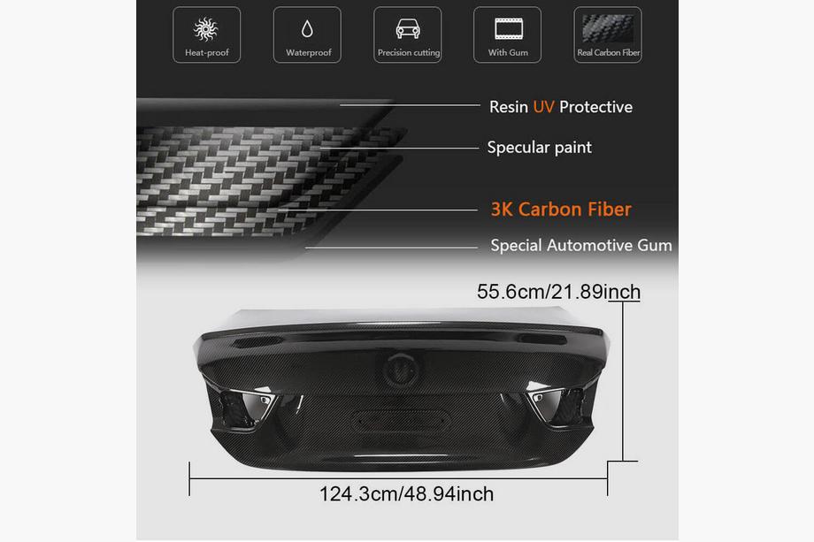 BMW 4 séria F32/F33/F36 2012–2020 Veko kufra (karbón) Fotografia 5