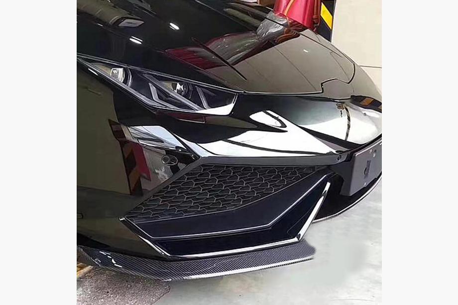 Lamborghini Huracan 2014– Kryty predného nárazníka Flap V1 (karbón) Fotografia 2