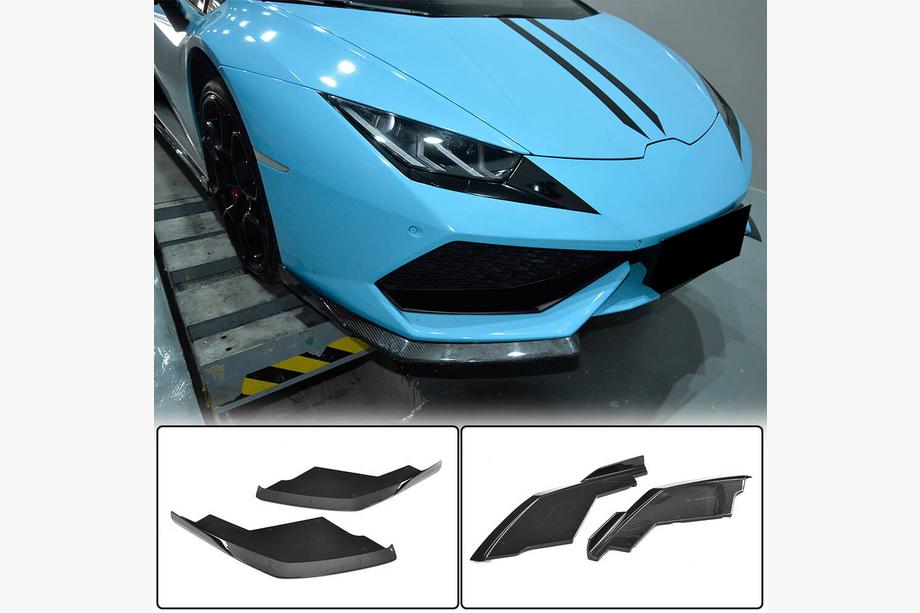 Lamborghini Huracan 2014– Kryty predného nárazníka Flap V1 (karbón) Fotografia 6