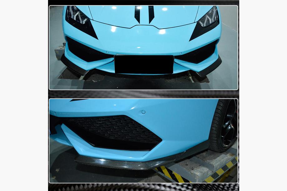 Lamborghini Huracan 2014– Kryty predného nárazníka Flap V1 (karbón) Fotografia 8