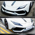 Lamborghini Huracan 2014– Nadstavec na predný nárazník Lip V1 (suchý karbón) fotografia 5