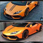 Lamborghini Huracan 2014– Nadstavec na predný nárazník Lip V1 (suchý karbón) fotografia 6