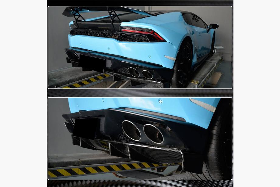 Lamborghini Huracan 2014– Difúzor zadného nárazníka V1 (Karbon) Fotografia 4