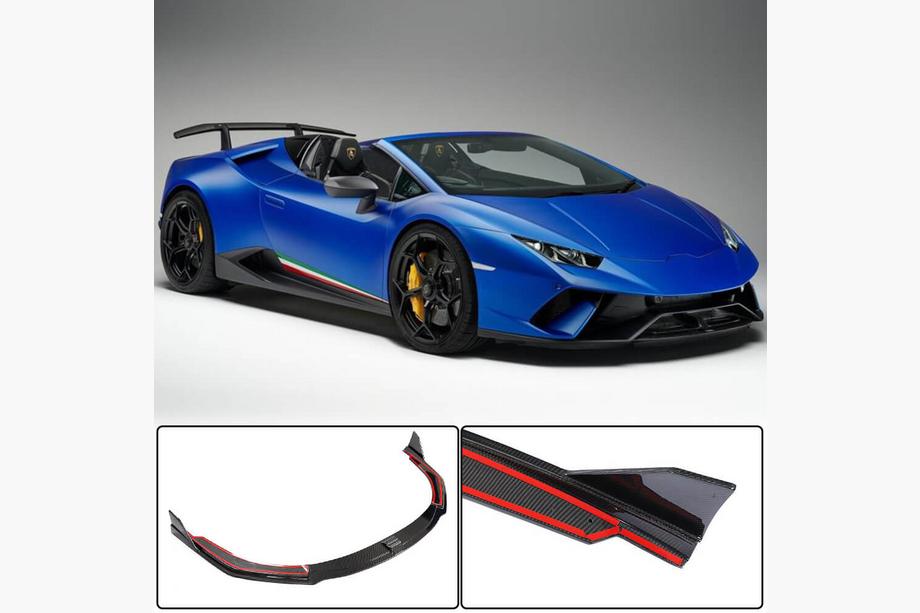 Lamborghini Huracan 2014– Predný nárazníkový lip spojler Lip V2 (karbón) Image
