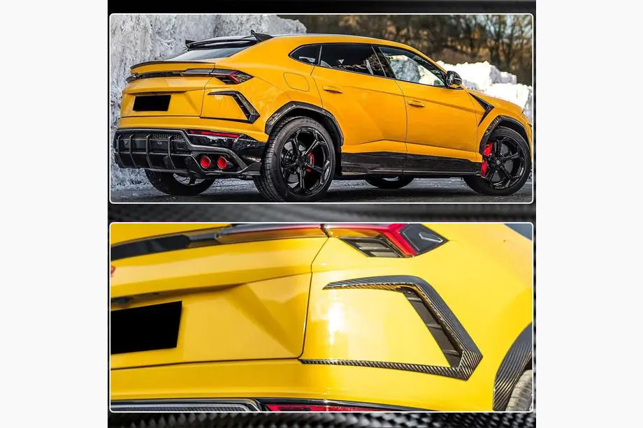 Lamborghini Urus 2018– Kryty zadného nárazníka (suchý karbón) Fotografia 7