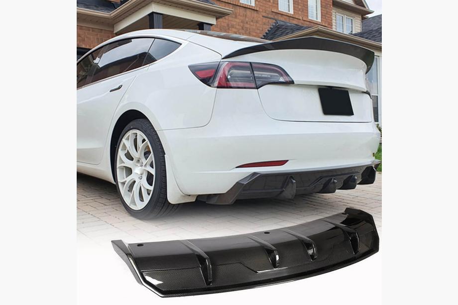 Tesla Model 3 2017– Difúzor zadného nárazníka V1 (2017-2023, karbón) Image