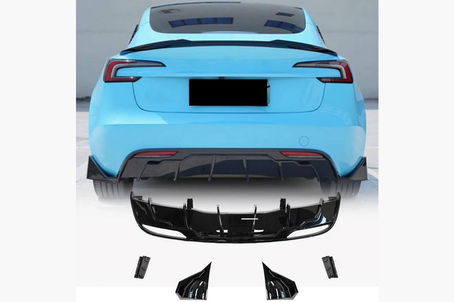 Tesla Model 3 2017– Difúzor zadného nárazníka ABS V6 Image