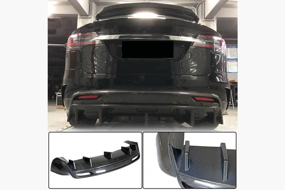 Tesla Model X 2015– Difúzor zadného nárazníka Carbon V3 (2016-2020) Image