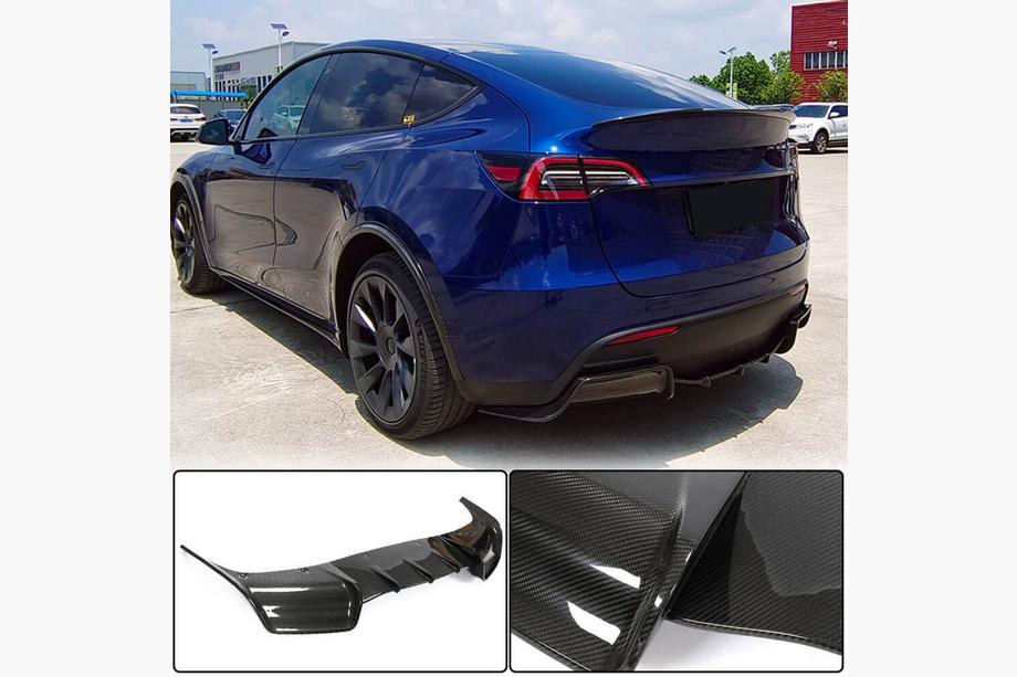 Tesla Model Y 2020– Difúzor zadného nárazníka V2 (2020-2025, karbón) Image