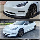 Tesla Model 3 2017– Lišta predného nárazníka Lip V1 (2017-2023, karbón) fotografia 4