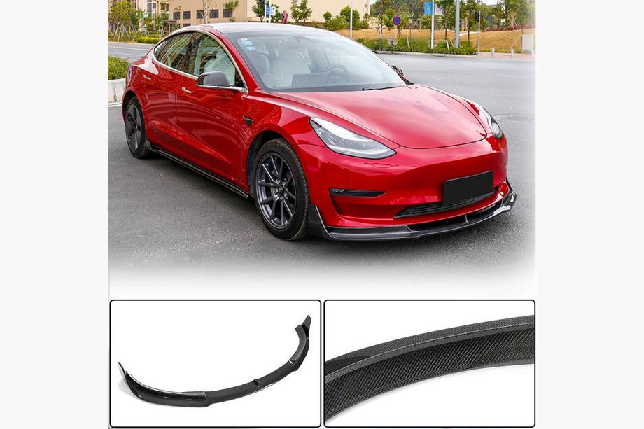 Tesla Model 3 2017– Lišta predného nárazníka Lip V1 (2017-2023, karbón) Image