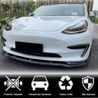 Tesla Model 3 2017– Predný lip spojler na nárazník Lip V5 (2017-2023, Carbon) fotografia 2