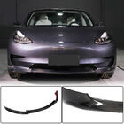 Tesla Model 3 2017– Predný lip spojler nárazníka Lip V6 (2017-2023, karbón) fotografia 2