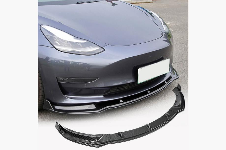 Tesla Model 3 2017– Lip spojler na predný nárazník Lip ABS V8 (2017-2019) Image