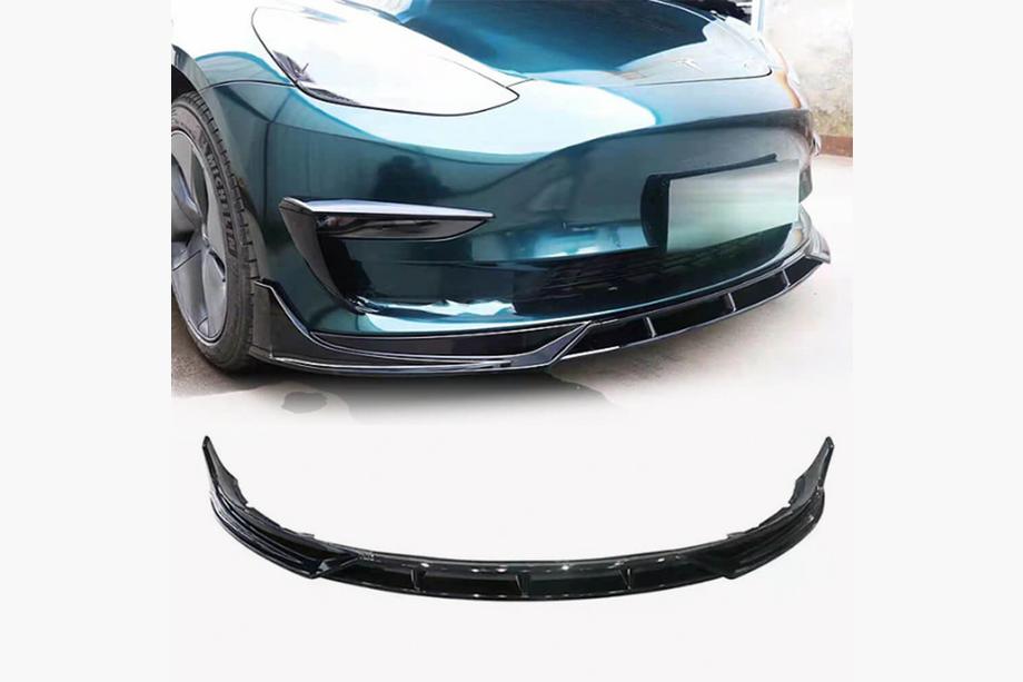 Tesla Model 3 2017– Predný nárazníkový lip spojler, ABS (2023-2025) Image