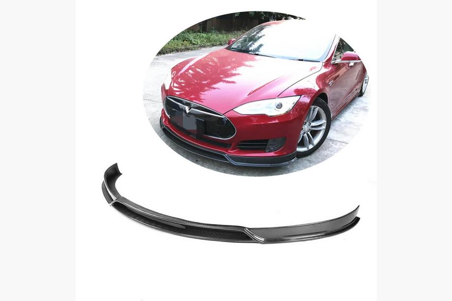 Tesla Model S 2012– Lip na predný nárazník Lip V2 (2012-2016, Karbon) Image