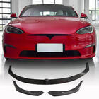 Tesla Model S 2012– Lip spojler predného nárazníka Lip V2 (2021+, Karbón) fotografia 1
