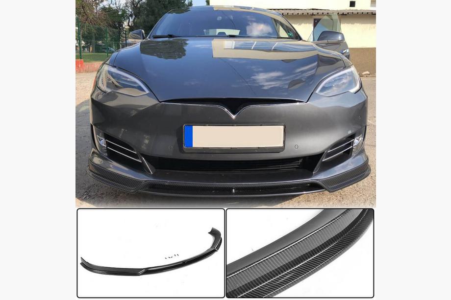 Tesla Model S 2012– Lip spojler na predný nárazník Carbon V3 (2016-2020) Image