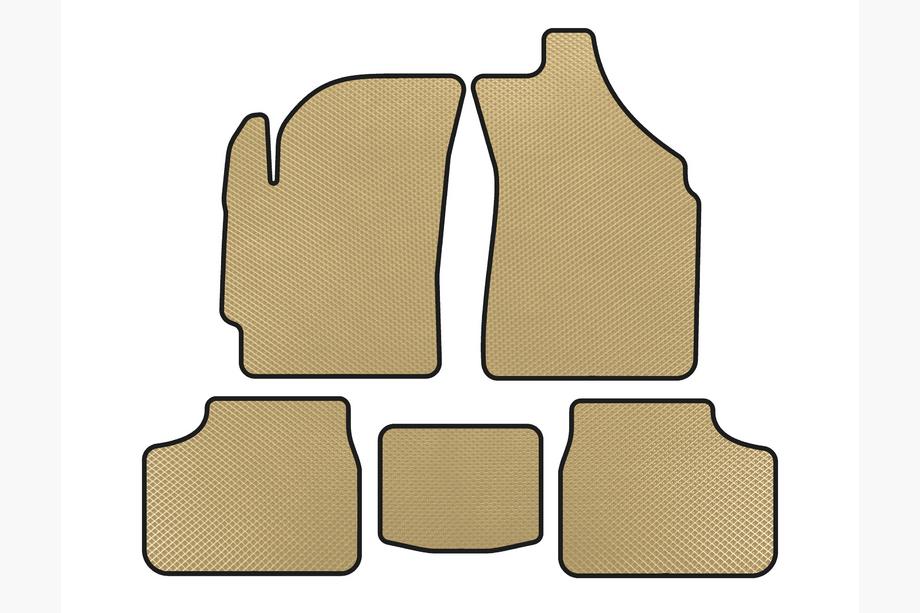 Daewoo Matiz 1998–2008 EVA rohože do interiéru (Béžové) Image