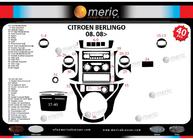 Citroen Berlingo 2008–2018 Kryty palubnej dosky Hliník fotografia 7
