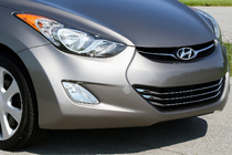 Hyundai Elantra (MD/UD) 2011–2015 Lišty na masku chladiča (3 ks, nerez) fotografia 1