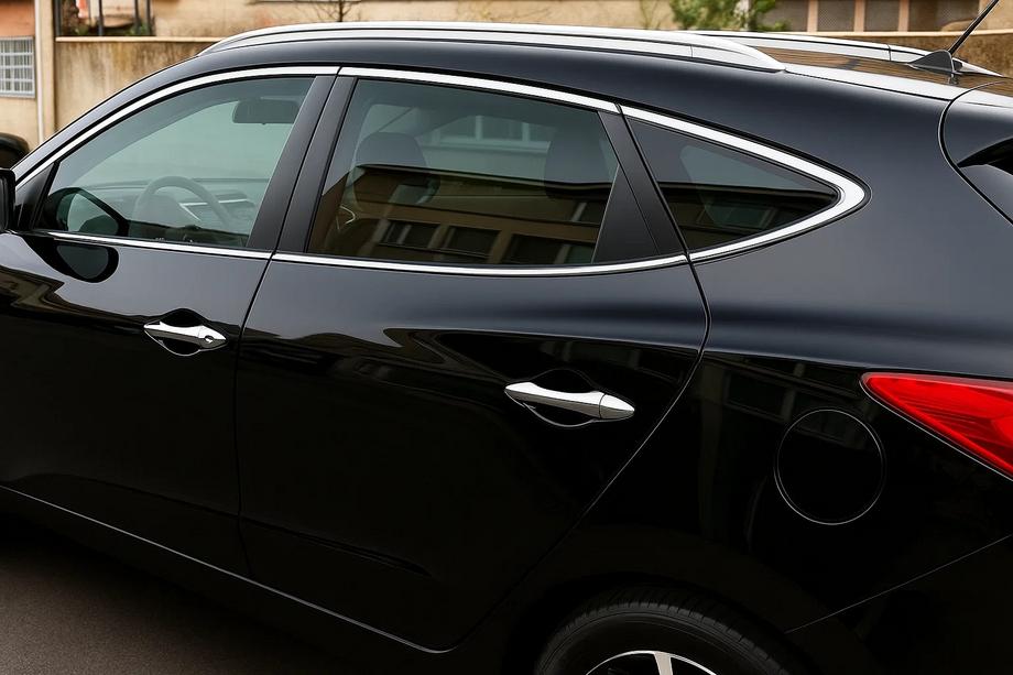 Hyundai IX-35 2010–2015 Sada chrómových líšt okolo okien (10 ks, nerez) Image