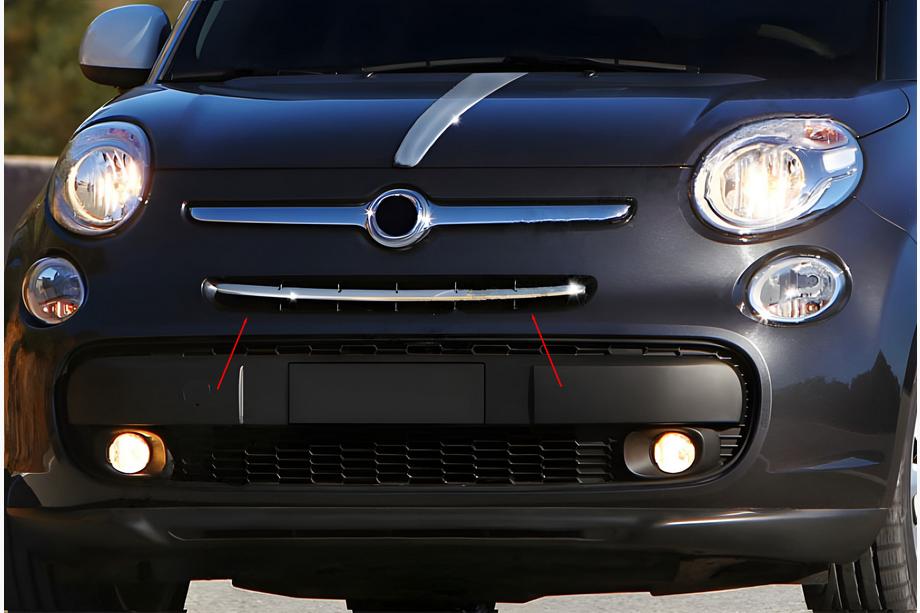Fiat 500/500L 2013–2022 Kryty na masku chladiča (popstar, nerez) Fotografia 8