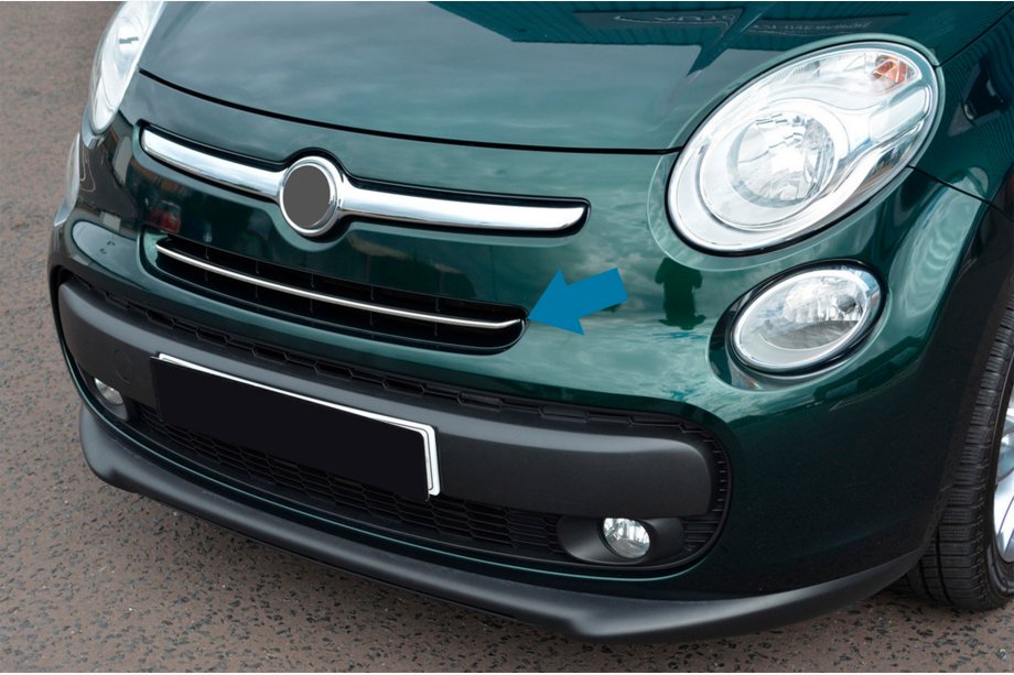 Fiat 500/500L 2013–2022 Kryty na masku chladiča (popstar, nerez) Image