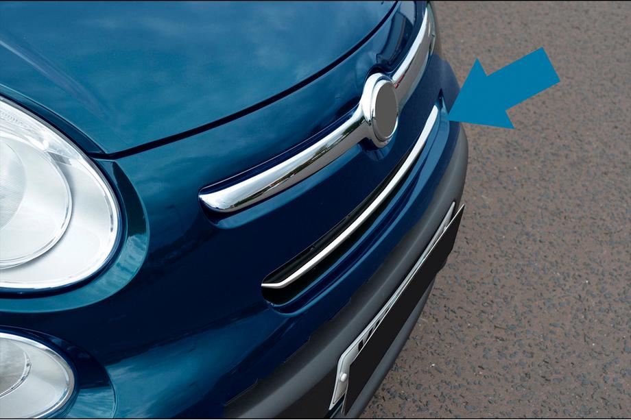 Fiat 500/500L 2013–2022 Lišty na masku (rockstar, nerez) Image