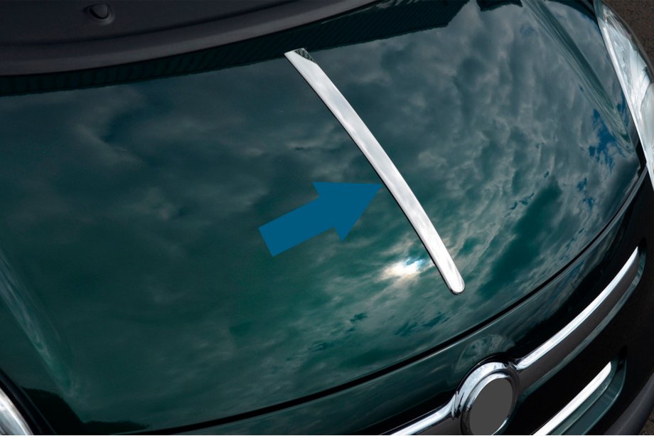 Fiat 500/500L 2013–2022 Lišta na kapotu (nerez) Image