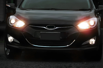 Hyundai I-40 2011–2019 Rámček mriežky (1 ks, nerez) fotografia 1