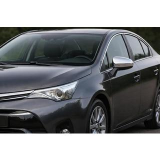Nerezové chrómové kryty spätných zrkadiel (2 ks) Toyota Avensis 2009–2018 fotografia 1