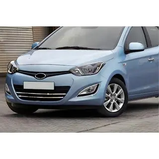 Ozdobné lišty na masku (2 ks, nerez) Hyundai I-20 2012–2014 fotografia 1